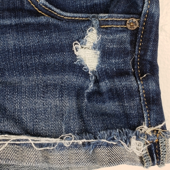 Abercrombie & Fitch Dark Denim Shorts - Picture 3 of 4